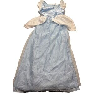 Disney‎ Princess Cinderella Costume Gown Girls XL 12 Blue Cinched Waist Pullover